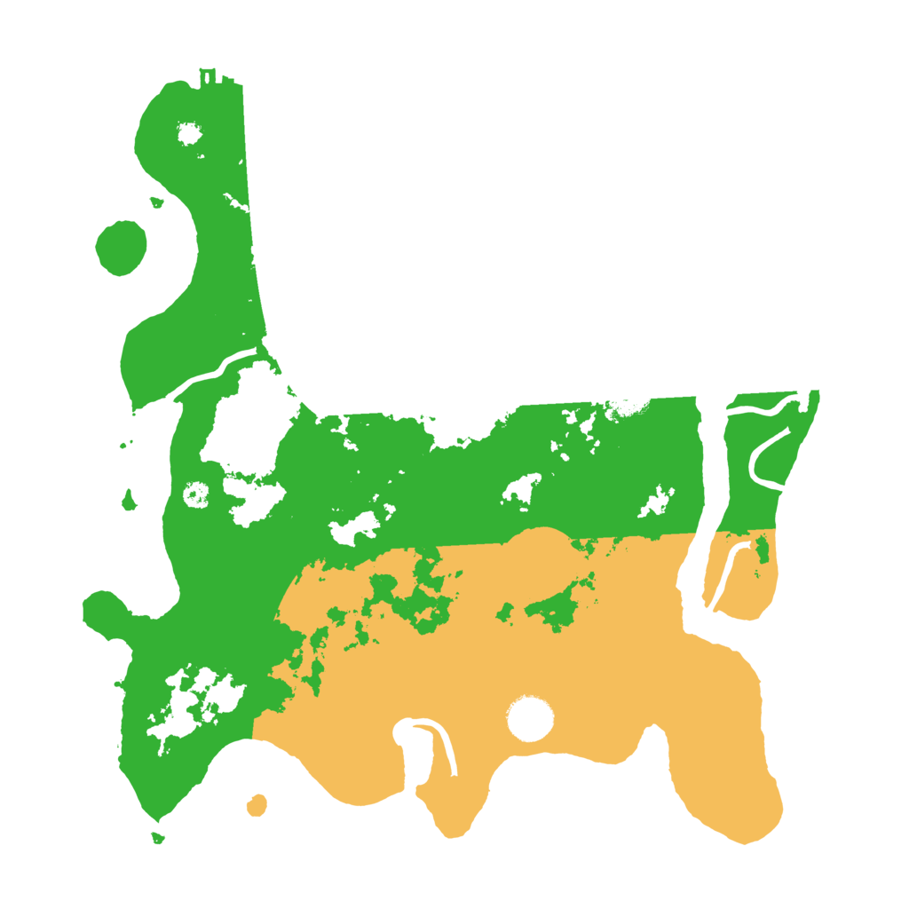 Biome Rust Map: Procedural Map, Size: 3500, Seed: 1334