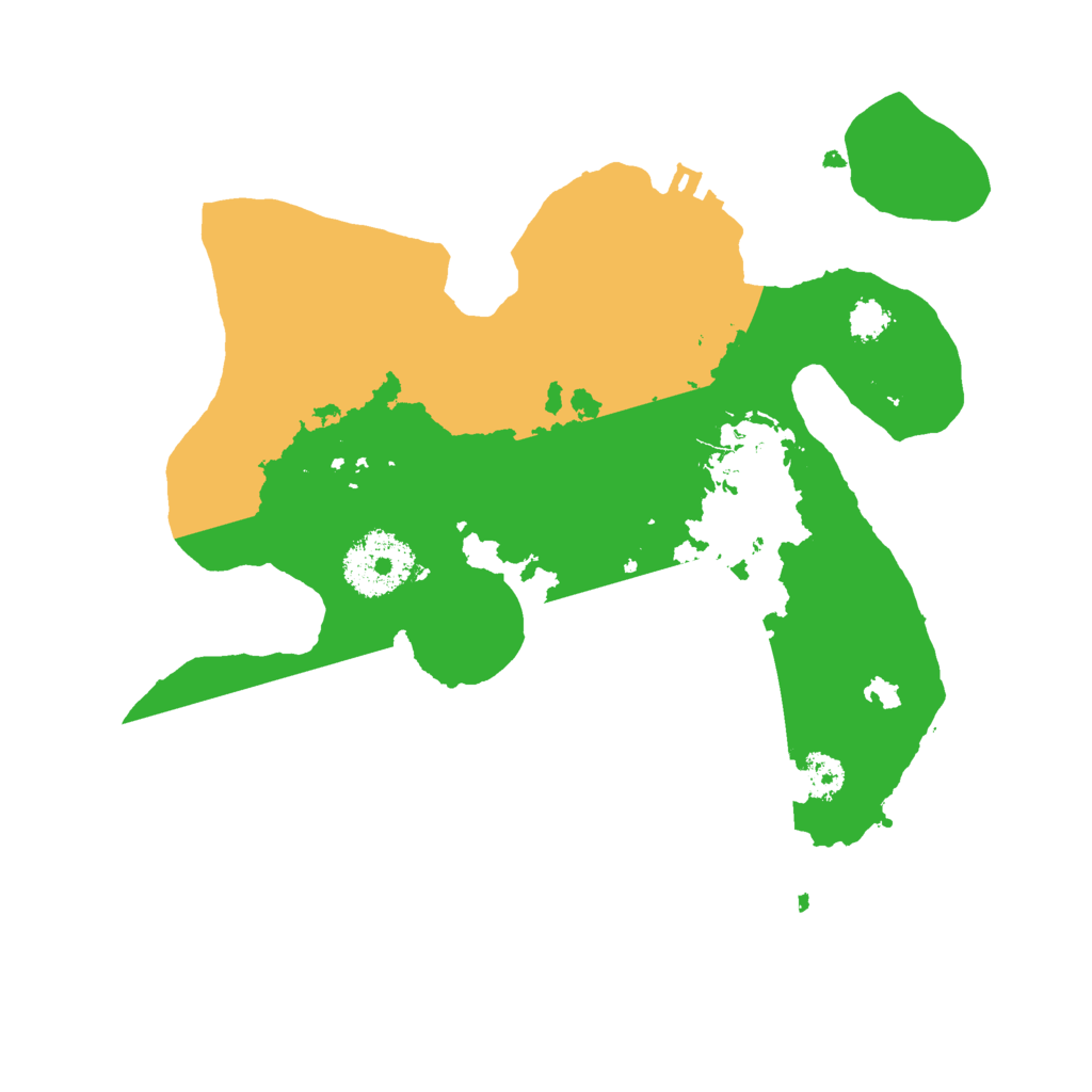Biome Rust Map: Procedural Map, Size: 2500, Seed: 56546564