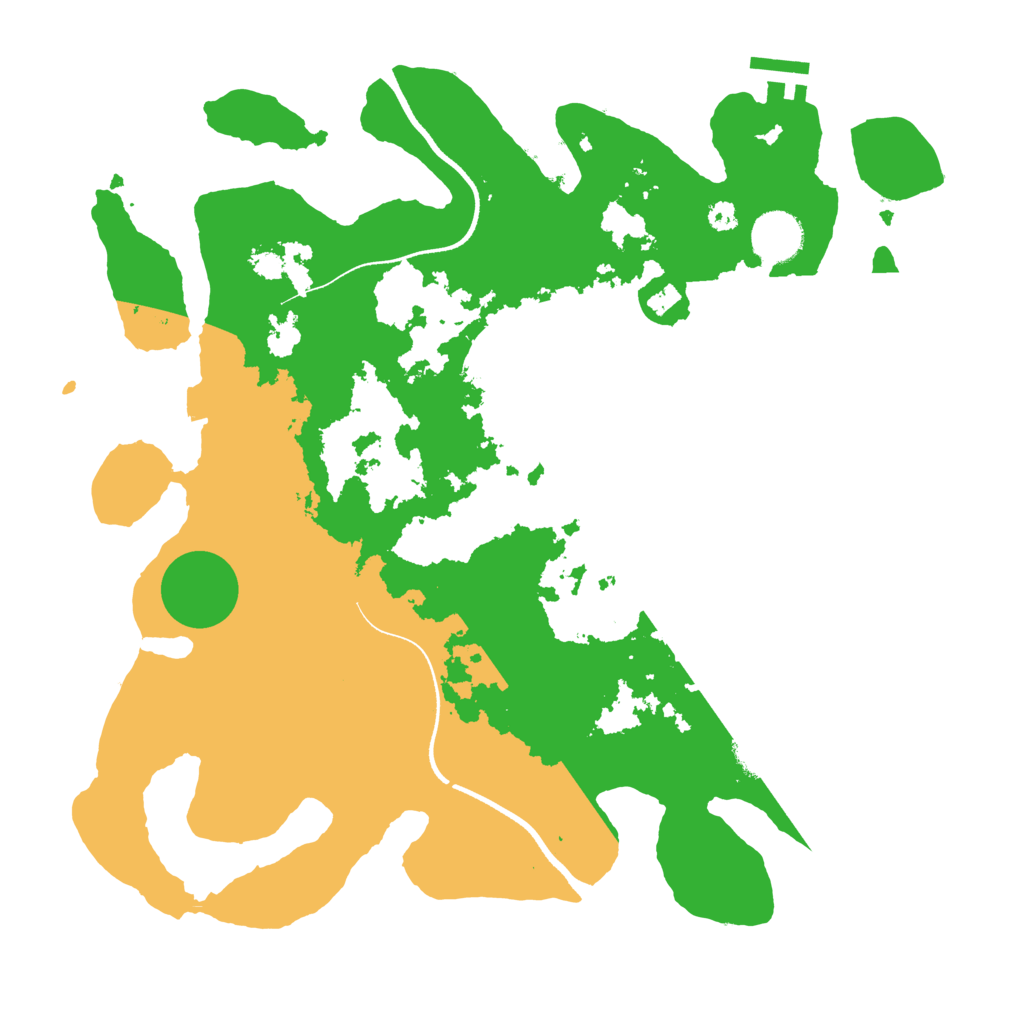 Biome Rust Map: Procedural Map, Size: 3500, Seed: 97659843