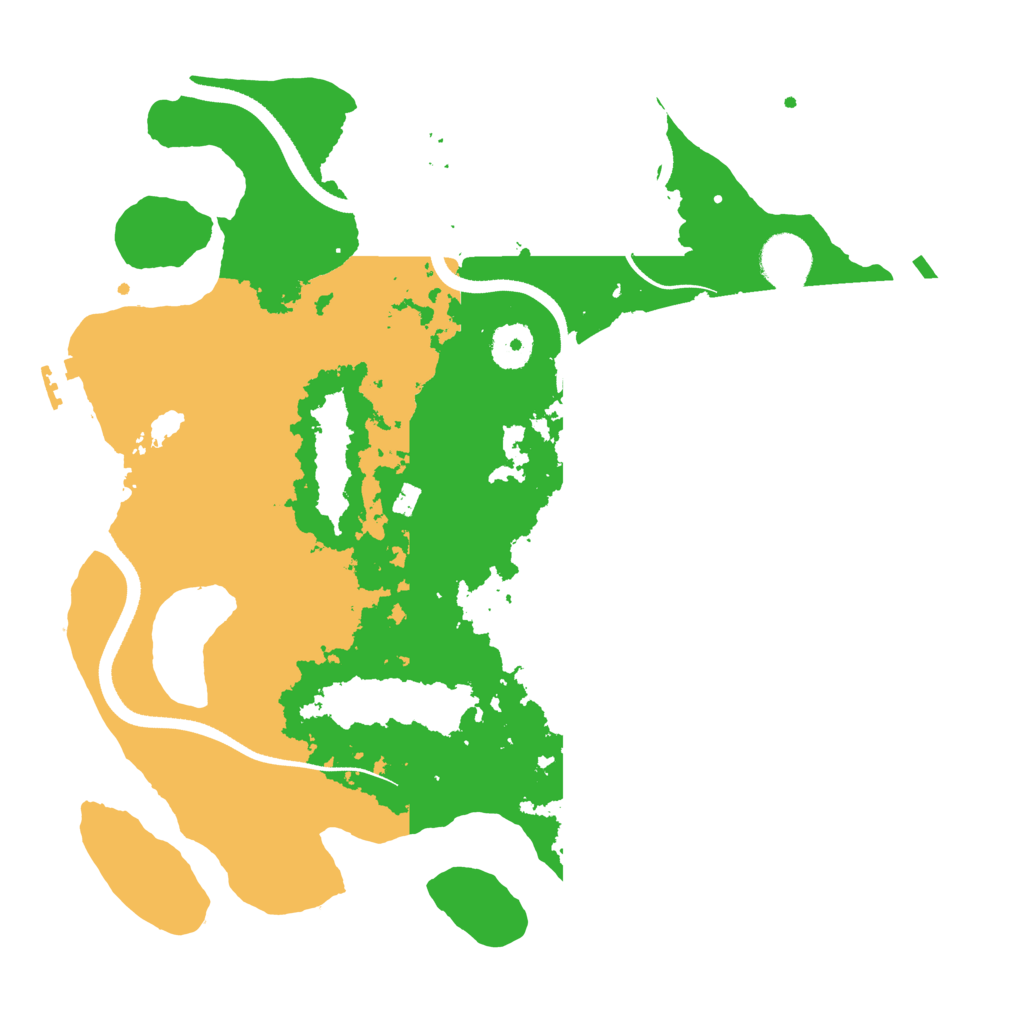 Biome Rust Map: Procedural Map, Size: 3500, Seed: 131898303