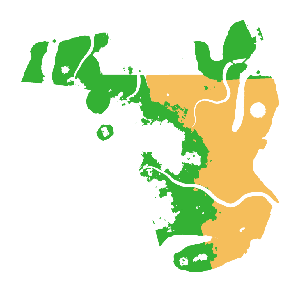 Biome Rust Map: Procedural Map, Size: 3400, Seed: 87167503