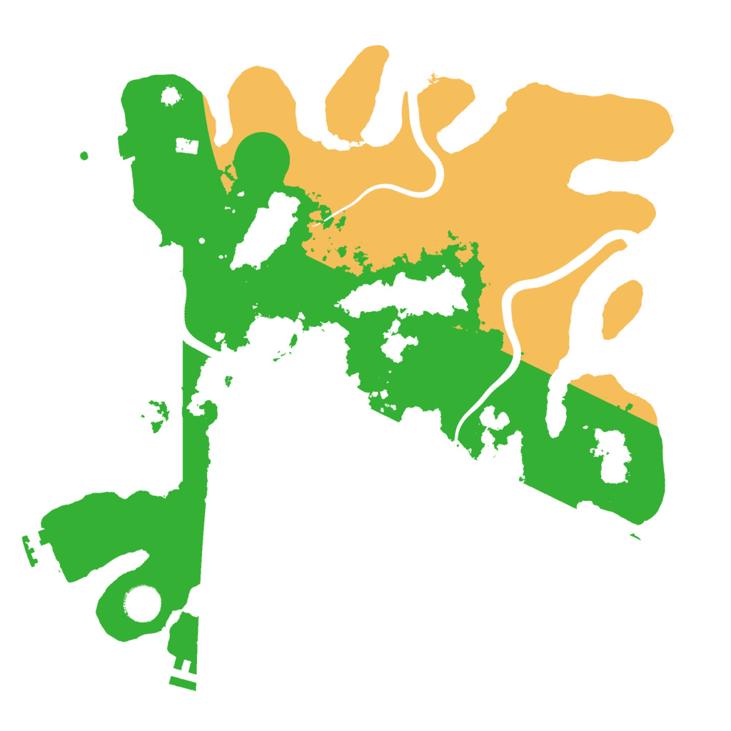 Biome Rust Map: Procedural Map, Size: 3500, Seed: 182