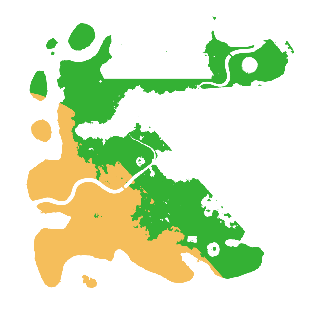 Biome Rust Map: Procedural Map, Size: 3500, Seed: 634564532
