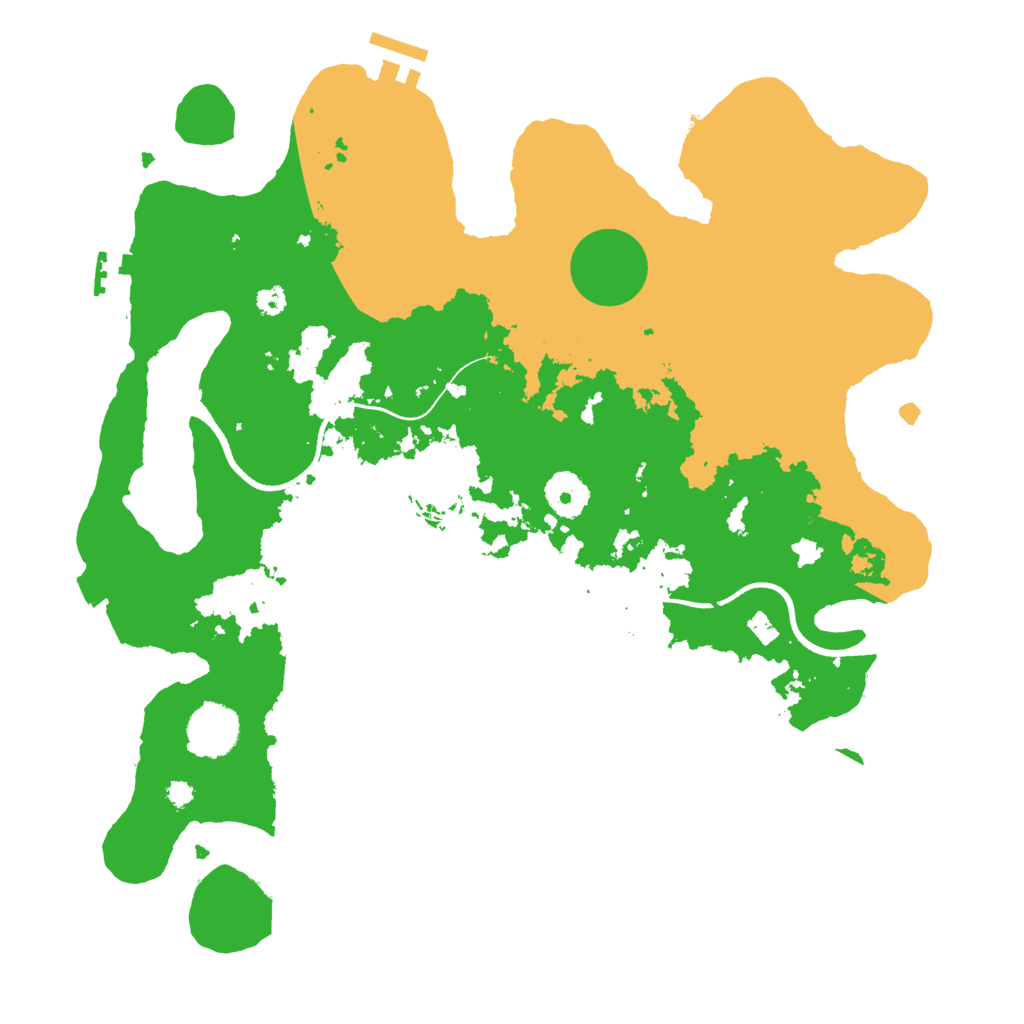 Biome Rust Map: Procedural Map, Size: 3500, Seed: 2142063028