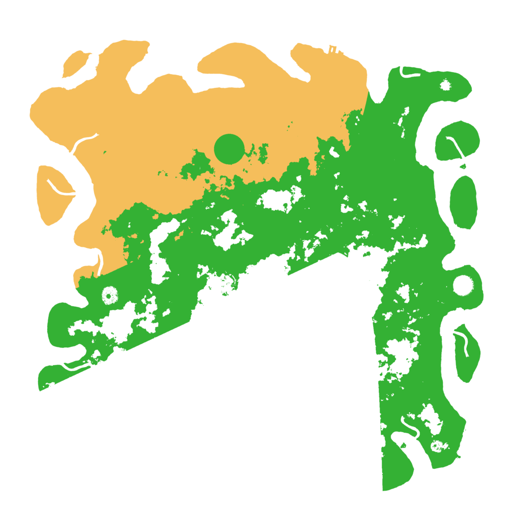 Biome Rust Map: Procedural Map, Size: 4500, Seed: 435943080