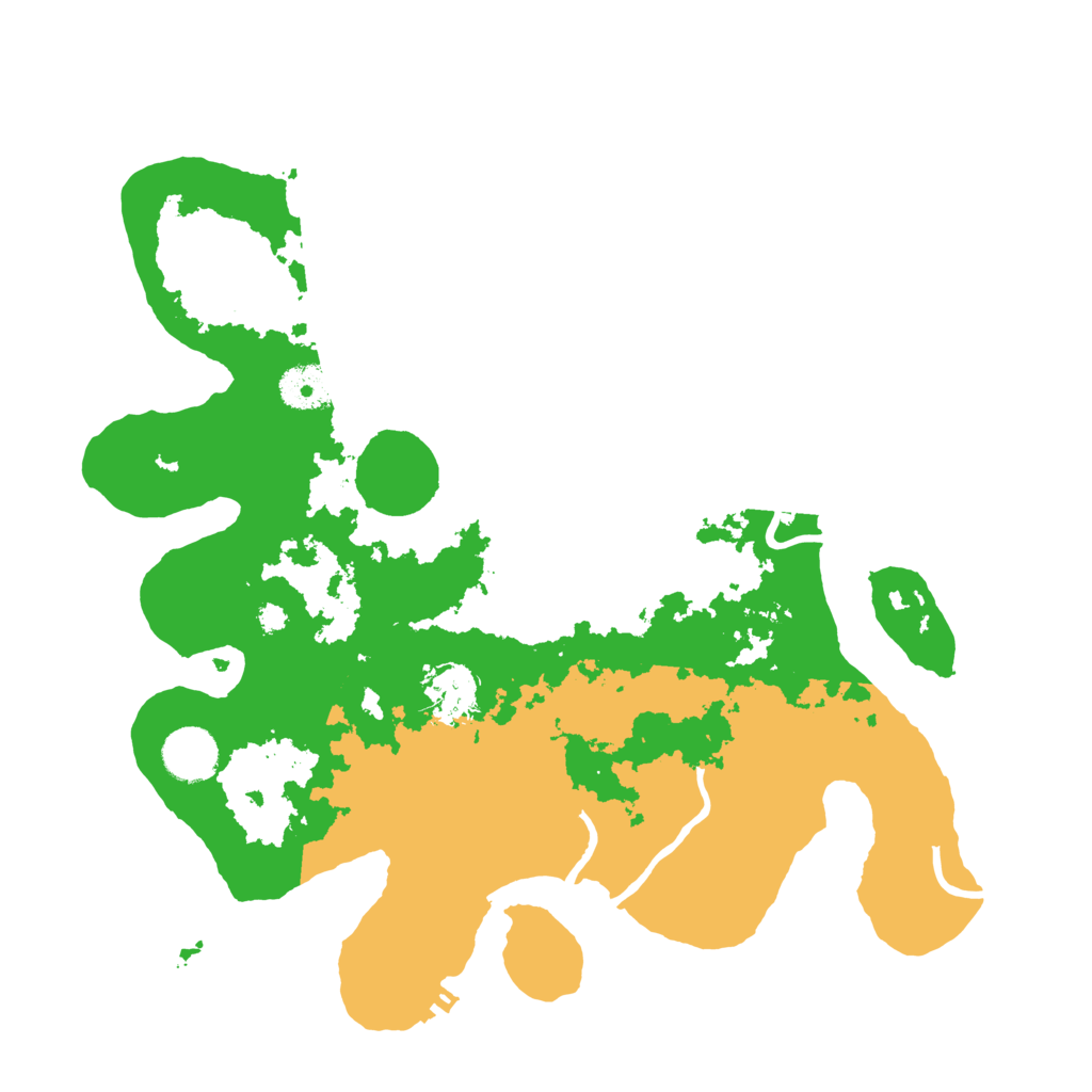 Biome Rust Map: Procedural Map, Size: 3500, Seed: 918005651