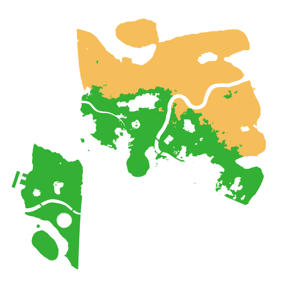 Biome Rust Map: Procedural Map, Size: 3500, Seed: 485513349