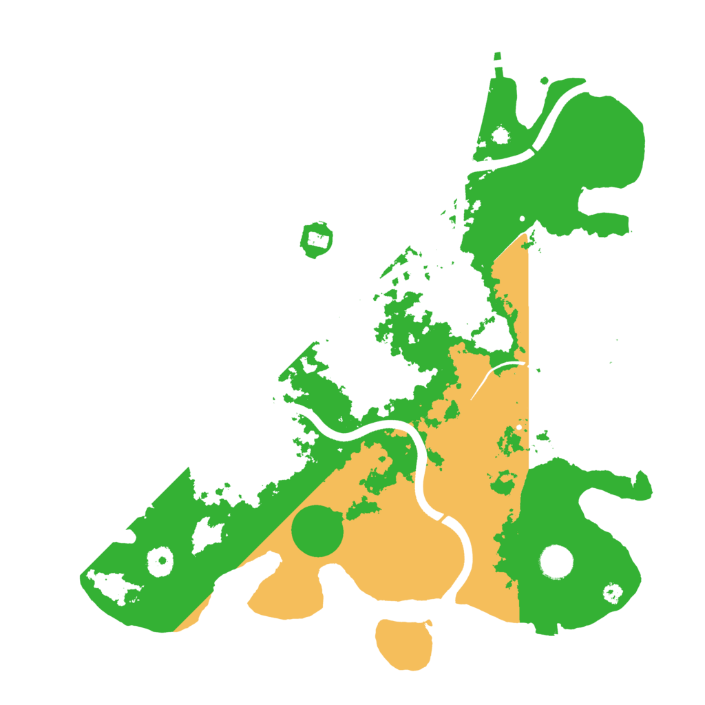Biome Rust Map: Procedural Map, Size: 3700, Seed: 227579361