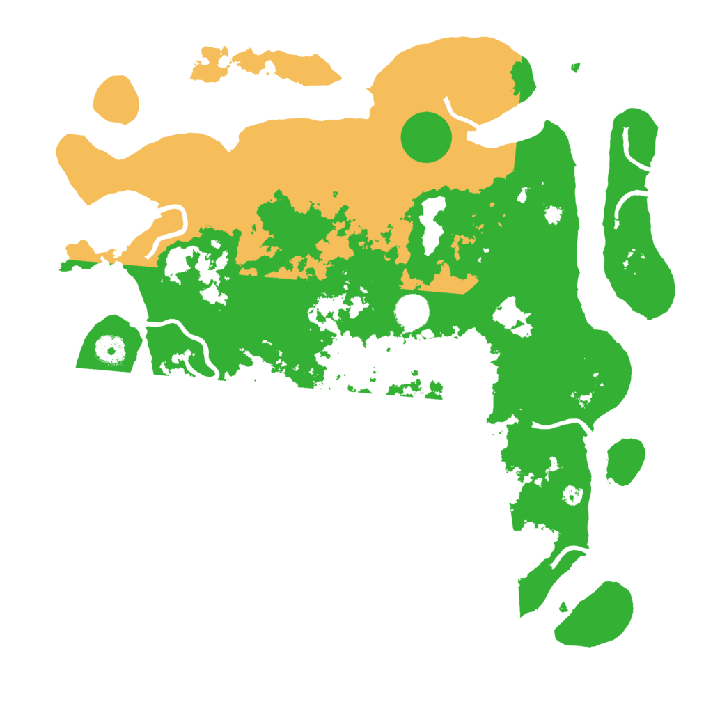 Biome Rust Map: Procedural Map, Size: 3700, Seed: 749471791