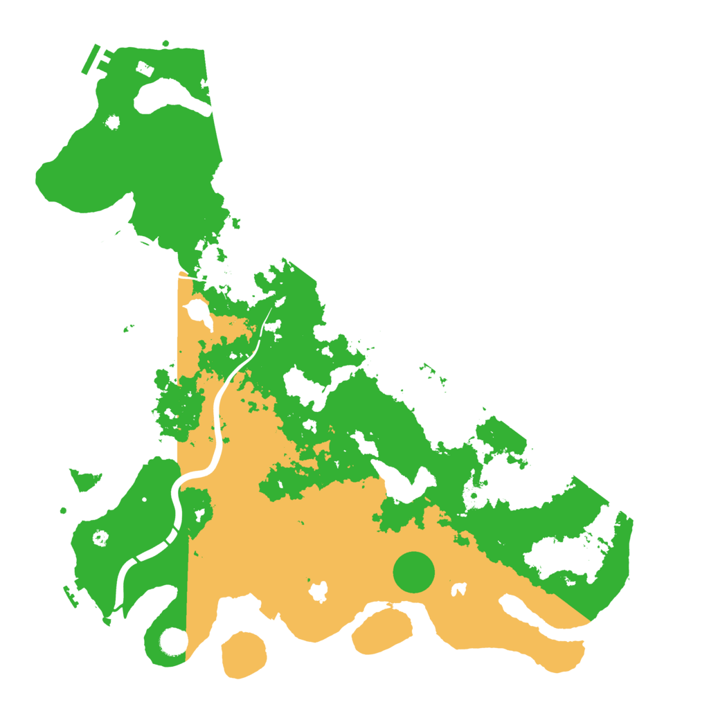 Biome Rust Map: Procedural Map, Size: 4500, Seed: 13848