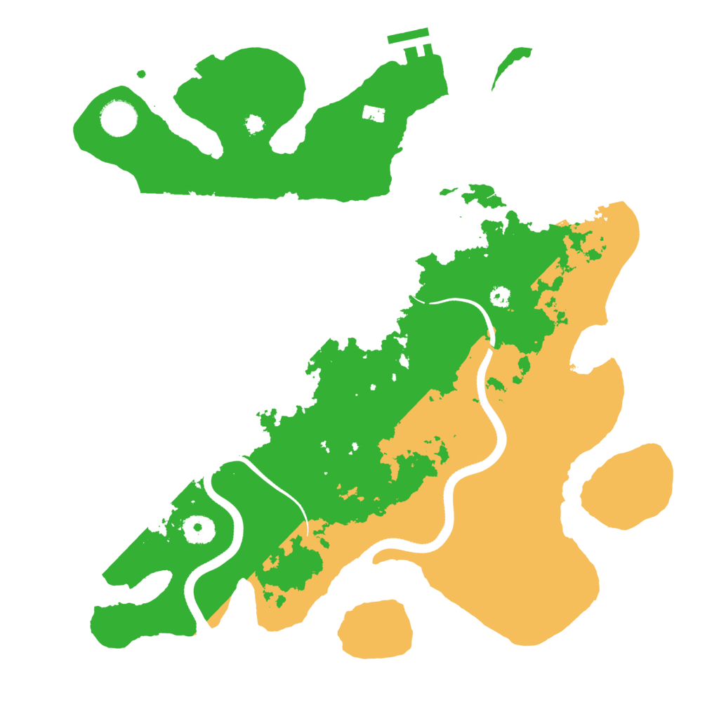 Biome Rust Map: Procedural Map, Size: 3500, Seed: 80783882