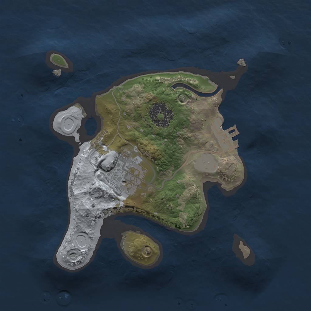 Rust Map: Procedural Map, Size: 1900, Seed: 23423423, 5 Monuments