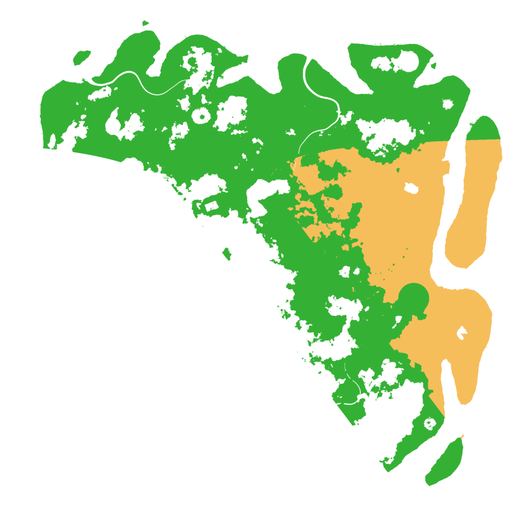Biome Rust Map: Procedural Map, Size: 4500, Seed: 1120