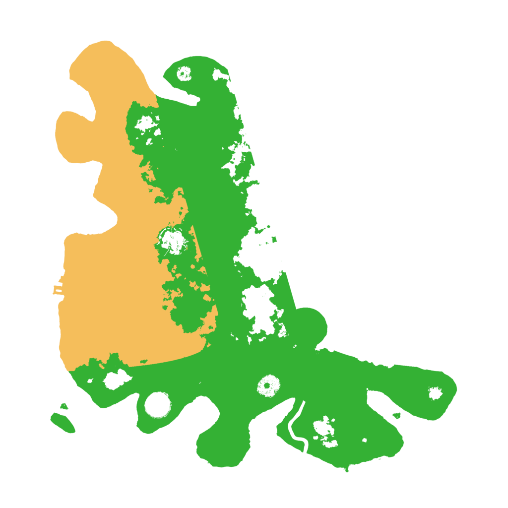 Biome Rust Map: Procedural Map, Size: 3500, Seed: 110226491