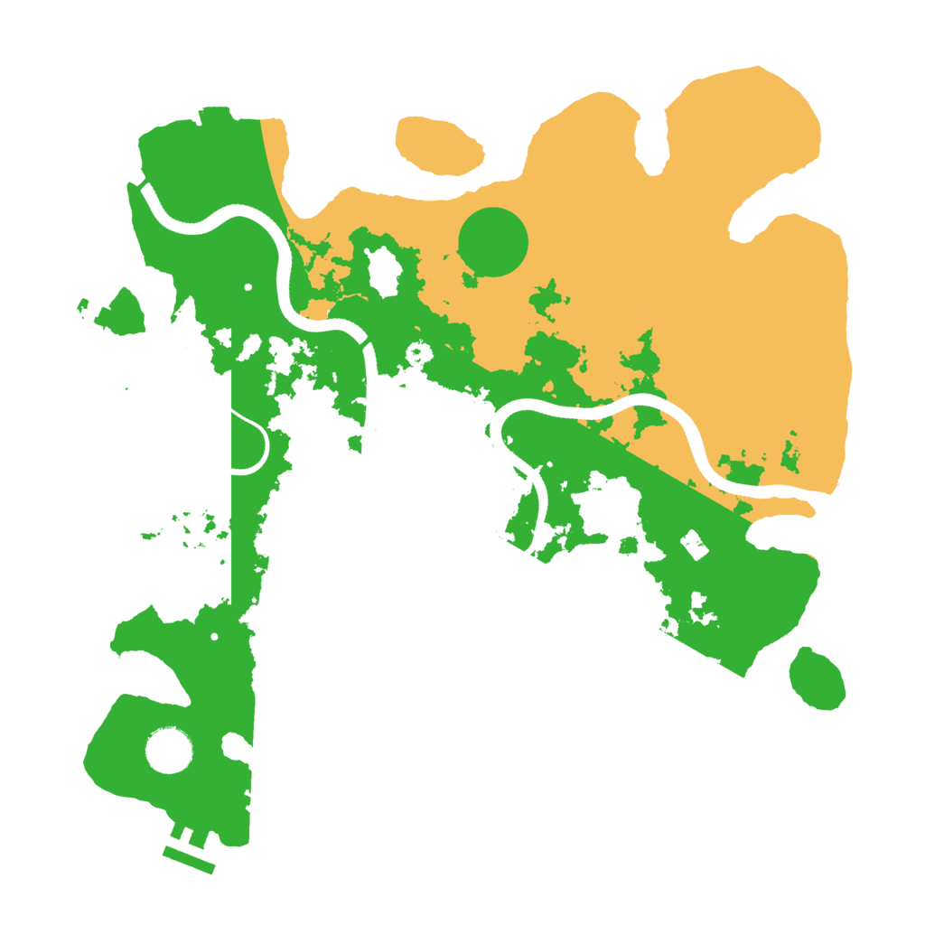 Biome Rust Map: Procedural Map, Size: 3500, Seed: 81543469