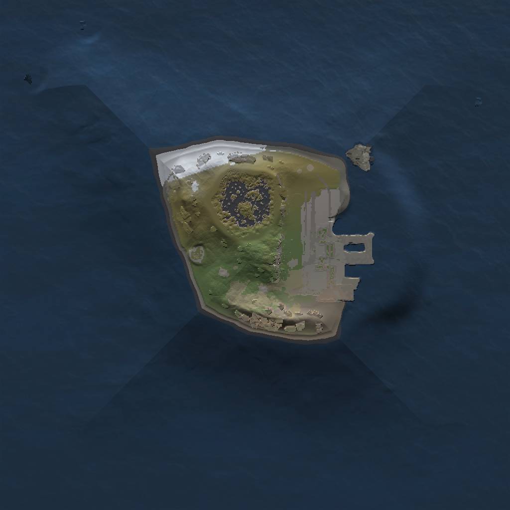 Rust Map: Procedural Map, Size: 1000, Seed: 355377194, 4 Monuments