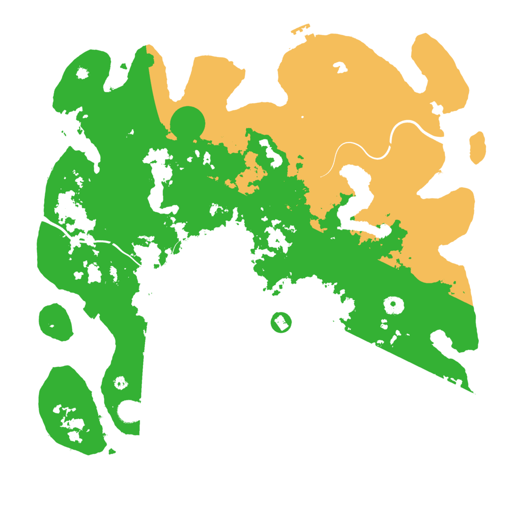 Biome Rust Map: Procedural Map, Size: 4000, Seed: 1234444