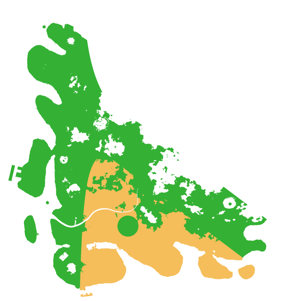 Biome Rust Map: Procedural Map, Size: 3800, Seed: 45400