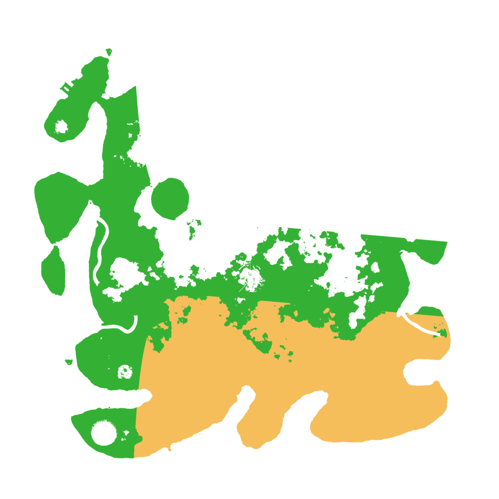 Biome Rust Map: Procedural Map, Size: 3500, Seed: 86598544