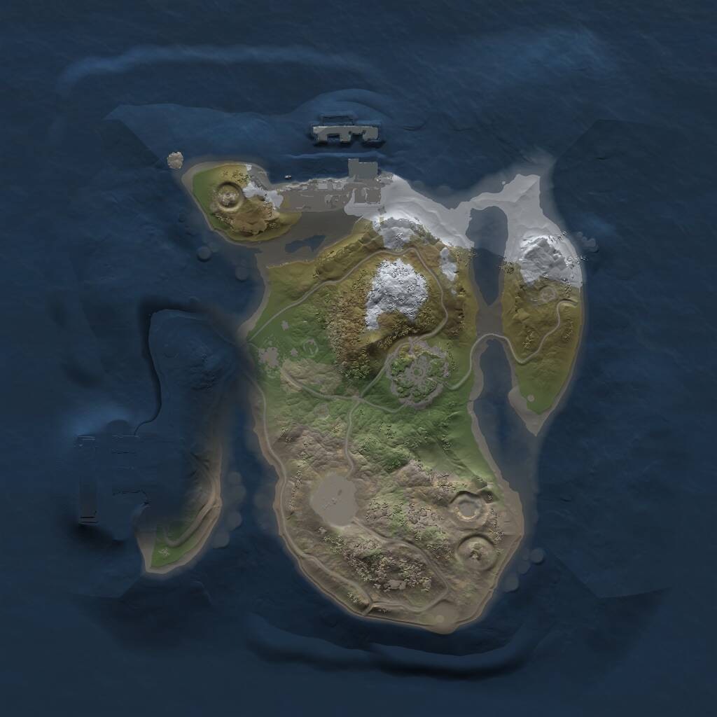 Rust Map: Procedural Map, Size: 1700, Seed: 666111, 4 Monuments