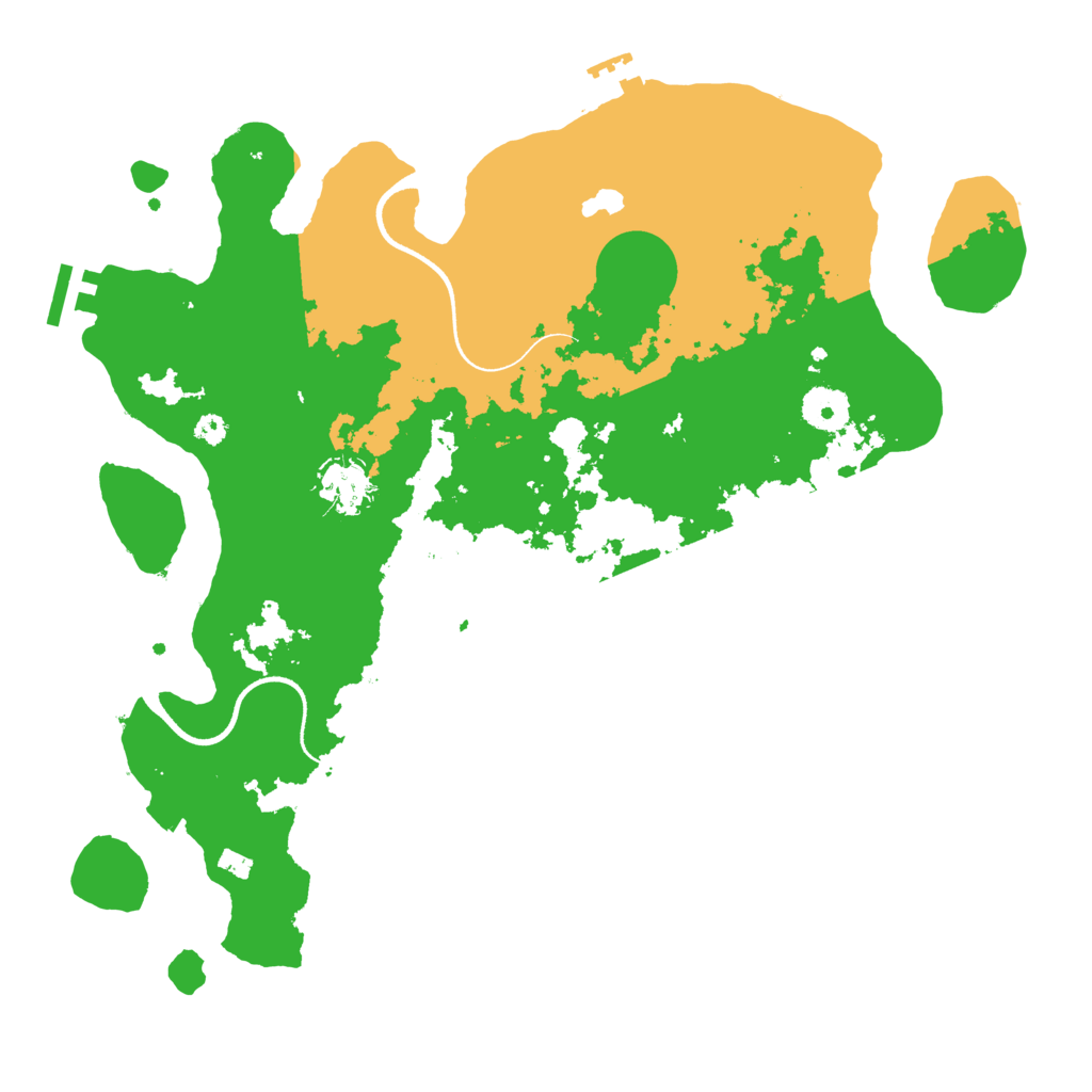 Biome Rust Map: Procedural Map, Size: 3550, Seed: 67544407