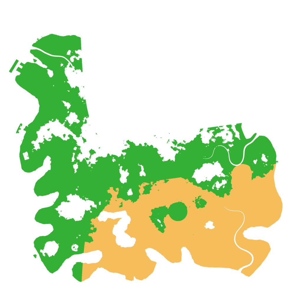Biome Rust Map: Procedural Map, Size: 4250, Seed: 666555