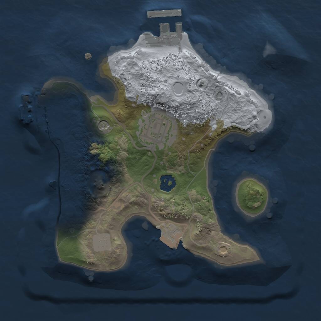 Rust Map: Procedural Map, Size: 1900, Seed: 69, 5 Monuments