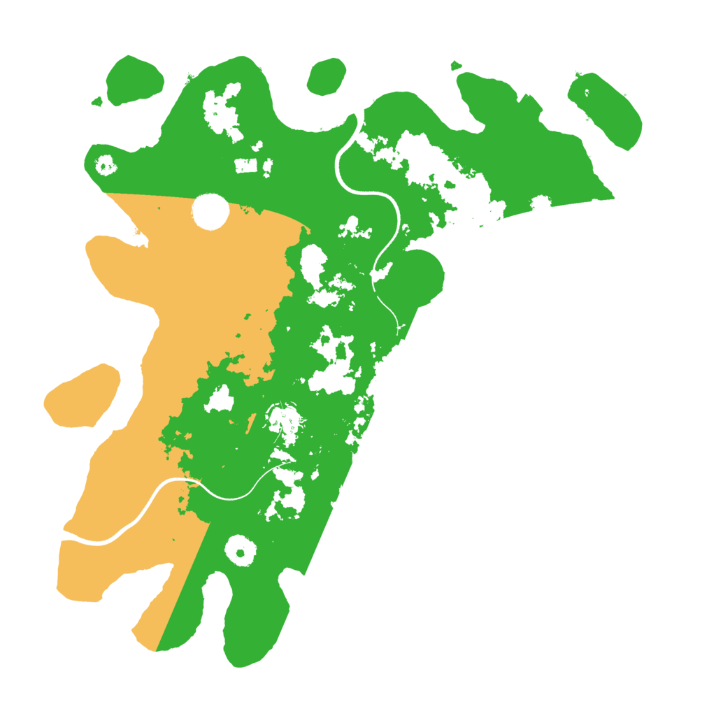 Biome Rust Map: Procedural Map, Size: 3500, Seed: 2590025