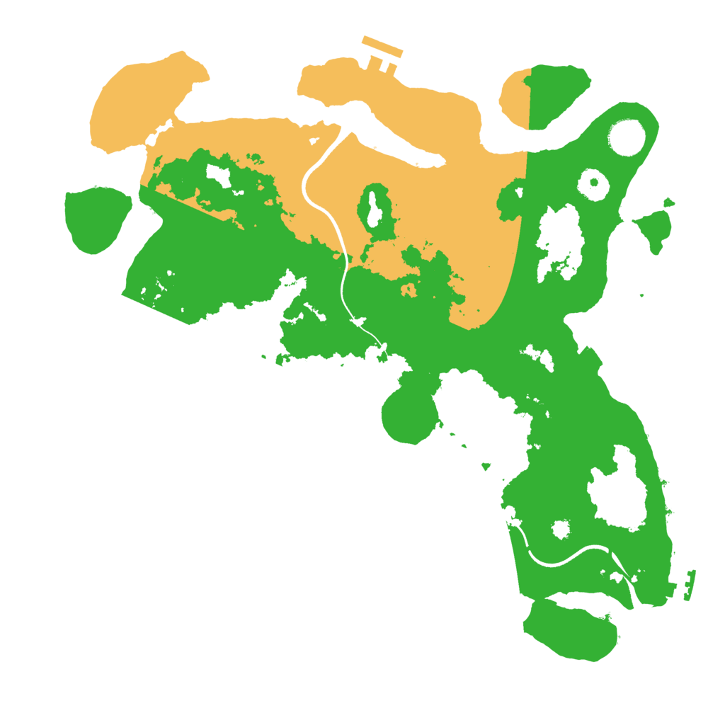 Biome Rust Map: Procedural Map, Size: 3500, Seed: 1568162360