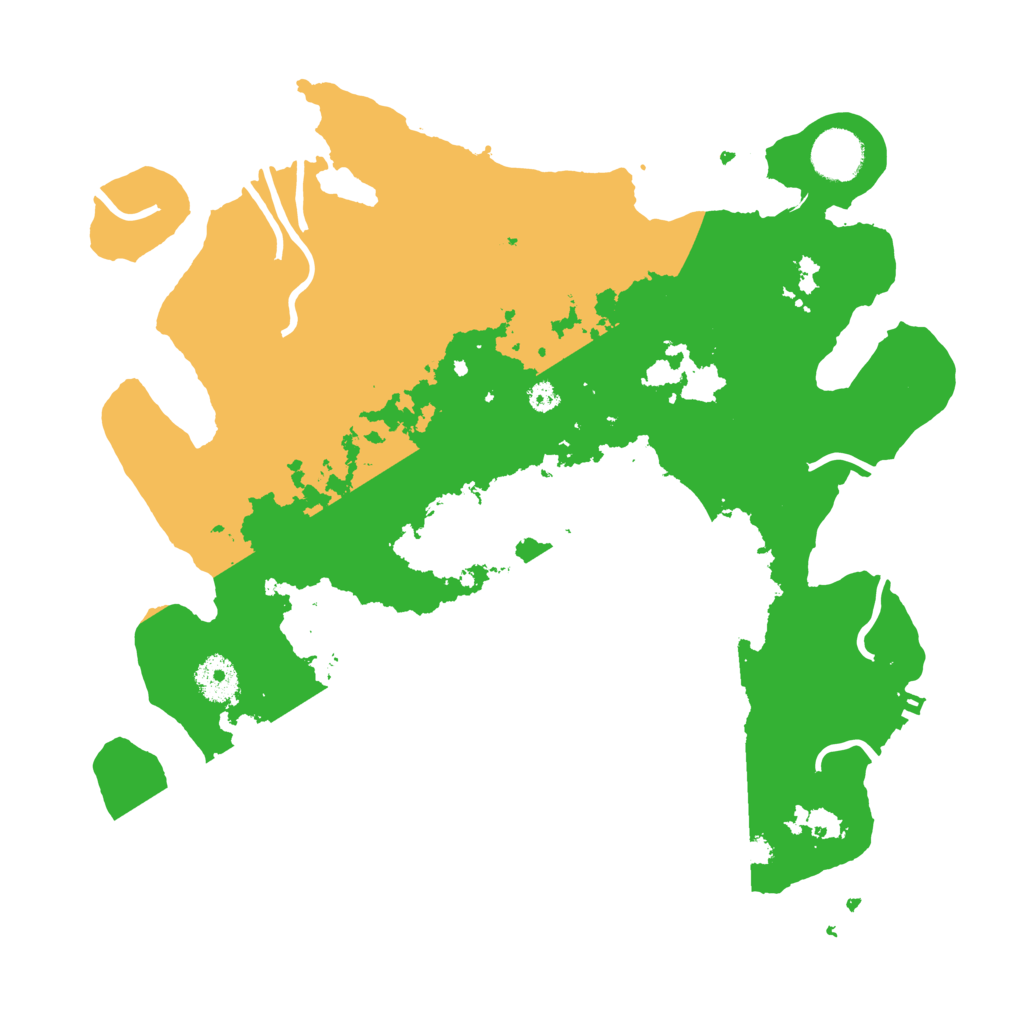 Biome Rust Map: Procedural Map, Size: 3500, Seed: 3115989