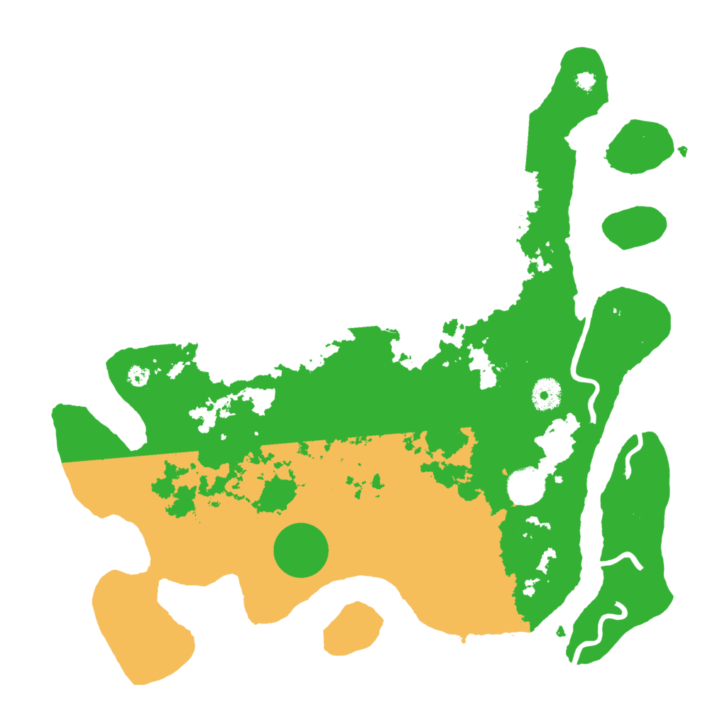 Biome Rust Map: Procedural Map, Size: 3500, Seed: 663745924