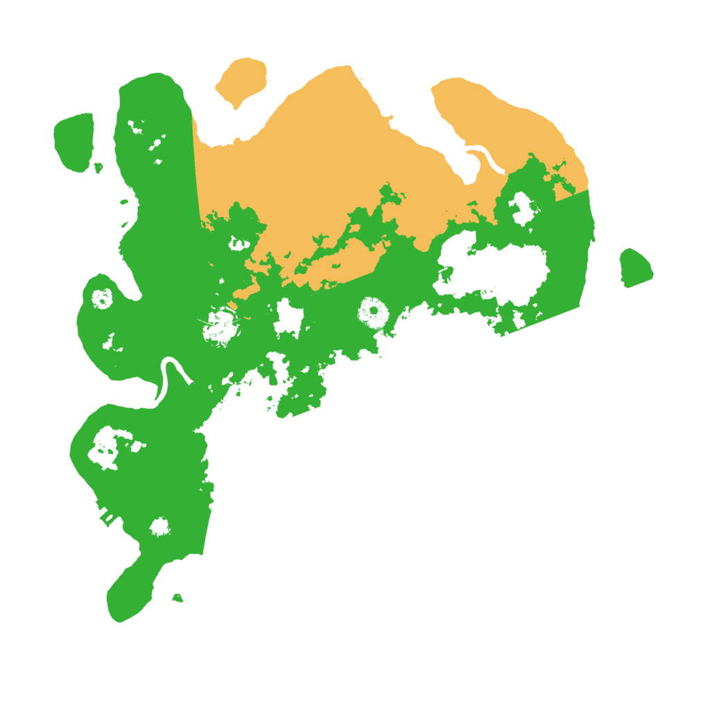 Biome Rust Map: Procedural Map, Size: 3500, Seed: 15100209