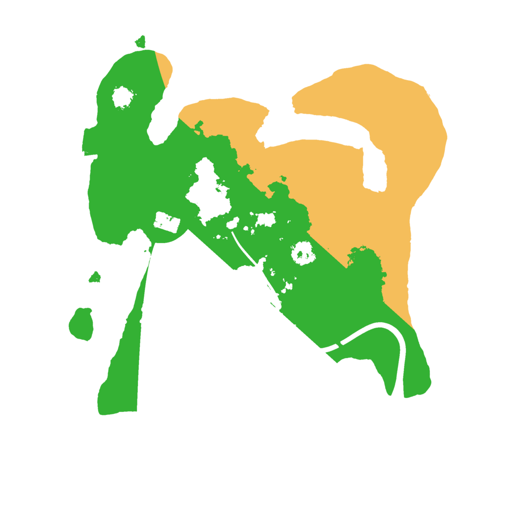 Biome Rust Map: Procedural Map, Size: 2200, Seed: 4214