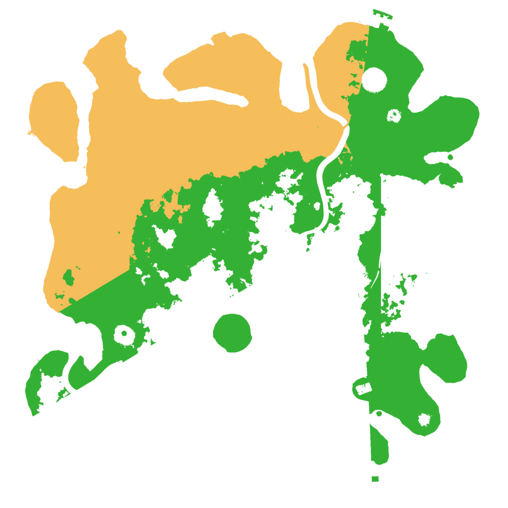 Biome Rust Map: Procedural Map, Size: 3700, Seed: 577398820