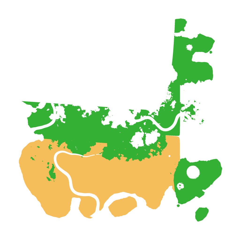 Biome Rust Map: Procedural Map, Size: 3500, Seed: 1264462741