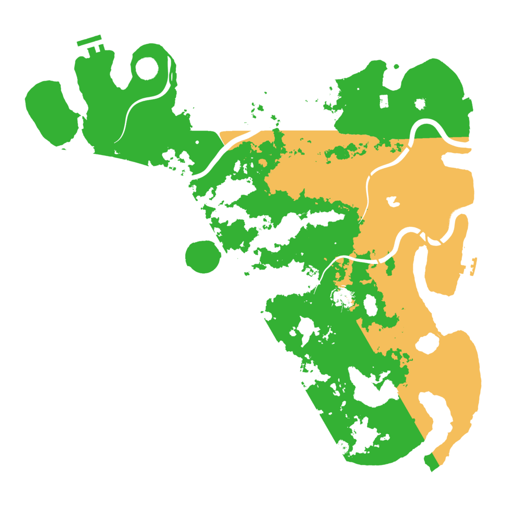 Biome Rust Map: Procedural Map, Size: 4250, Seed: 70