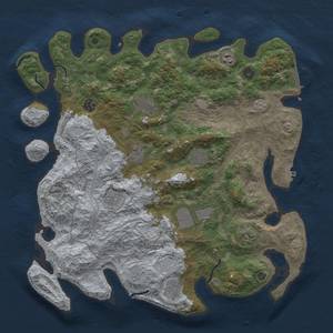 Thumbnail Rust Map: Procedural Map, Size: 4250, Seed: 70, 18 Monuments