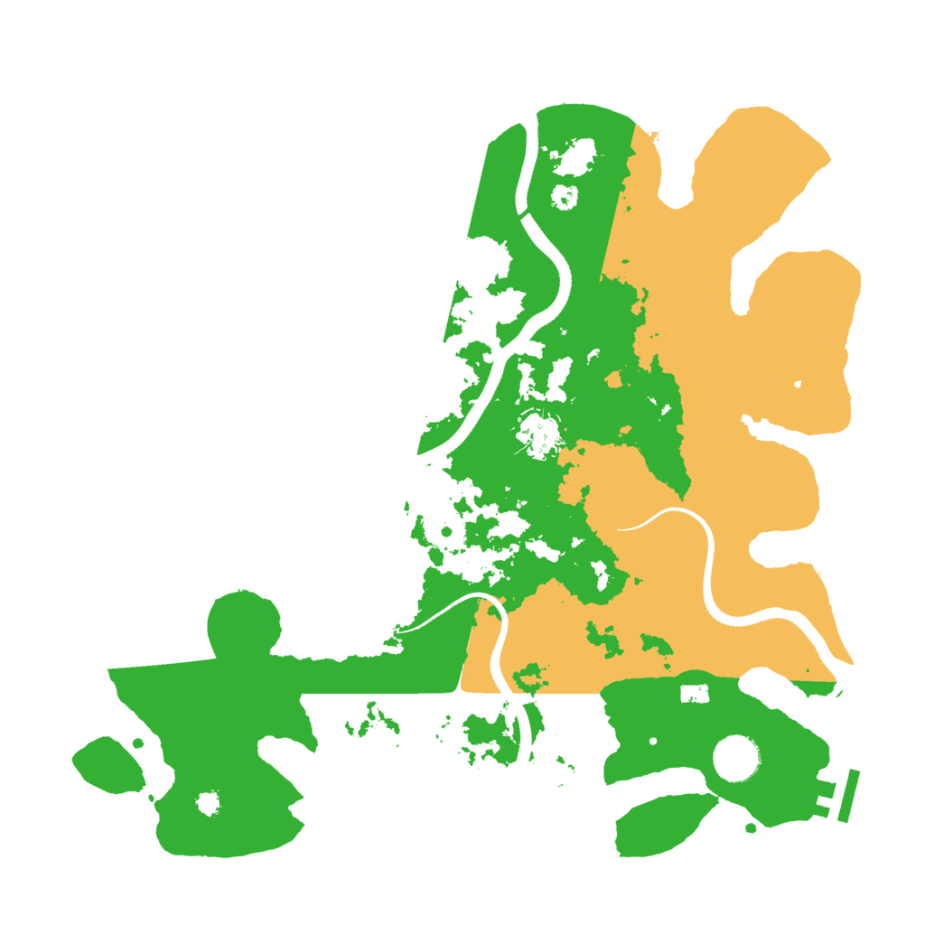 Biome Rust Map: Procedural Map, Size: 3500, Seed: 793300979