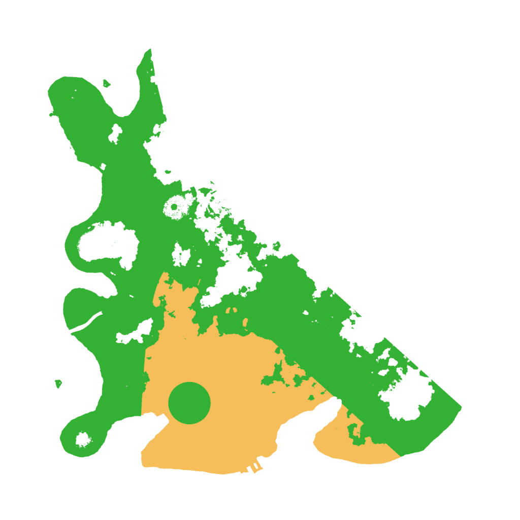Biome Rust Map: Procedural Map, Size: 3250, Seed: 579118750