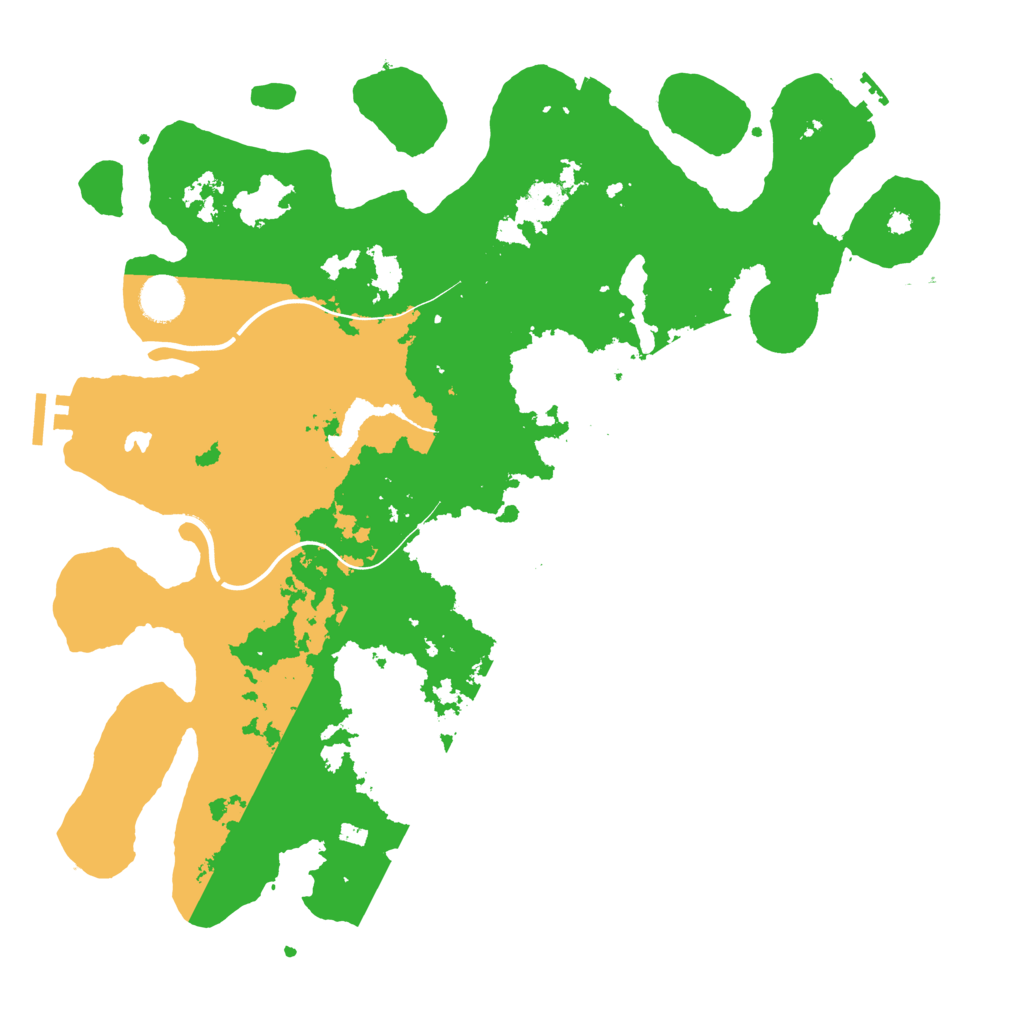 Biome Rust Map: Procedural Map, Size: 4000, Seed: 25310283