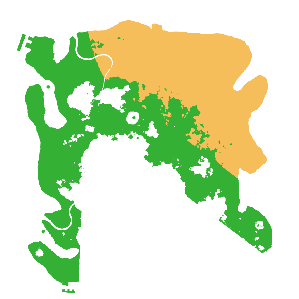 Biome Rust Map: Procedural Map, Size: 3500, Seed: 24088