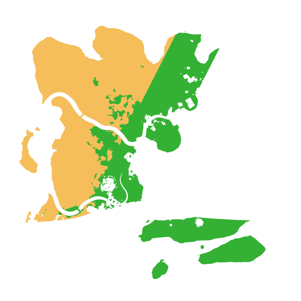 Biome Rust Map: Procedural Map, Size: 3300, Seed: 362511083