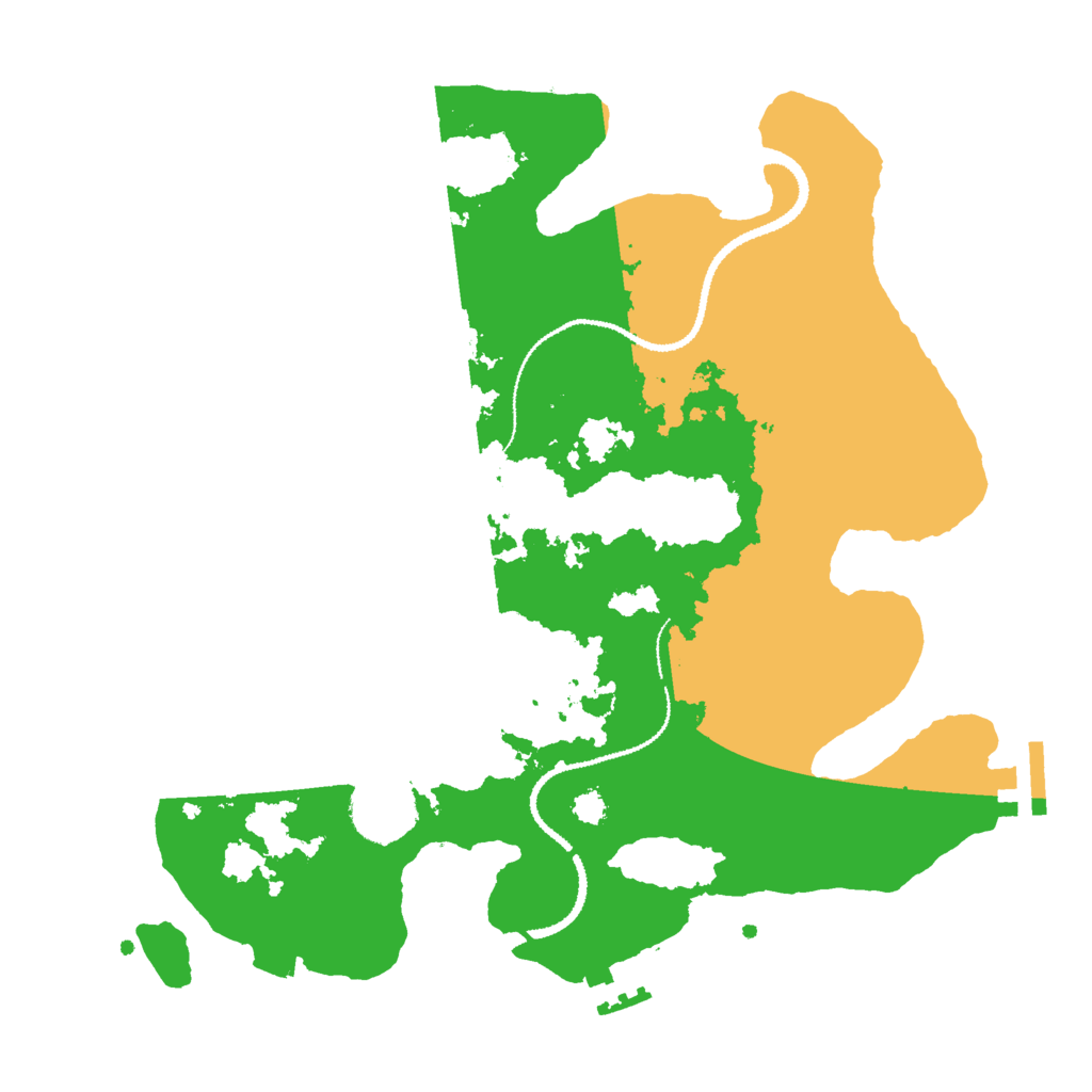 Biome Rust Map: Procedural Map, Size: 3000, Seed: 35542068