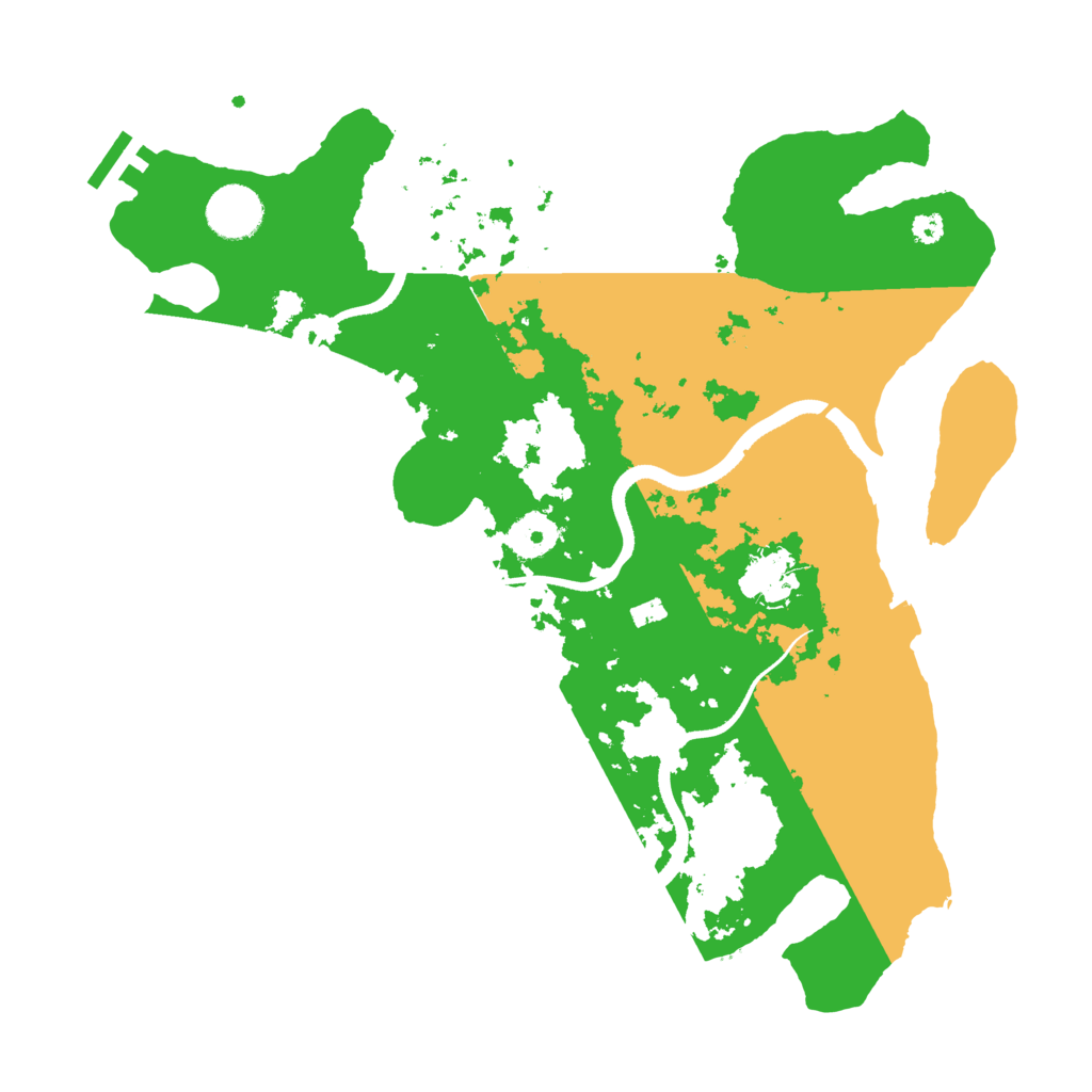 Biome Rust Map: Procedural Map, Size: 3500, Seed: 20230331