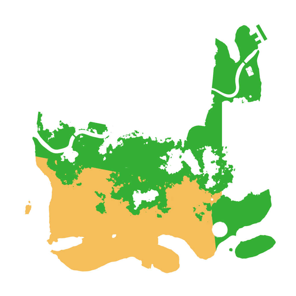 Biome Rust Map: Procedural Map, Size: 3500, Seed: 59313475