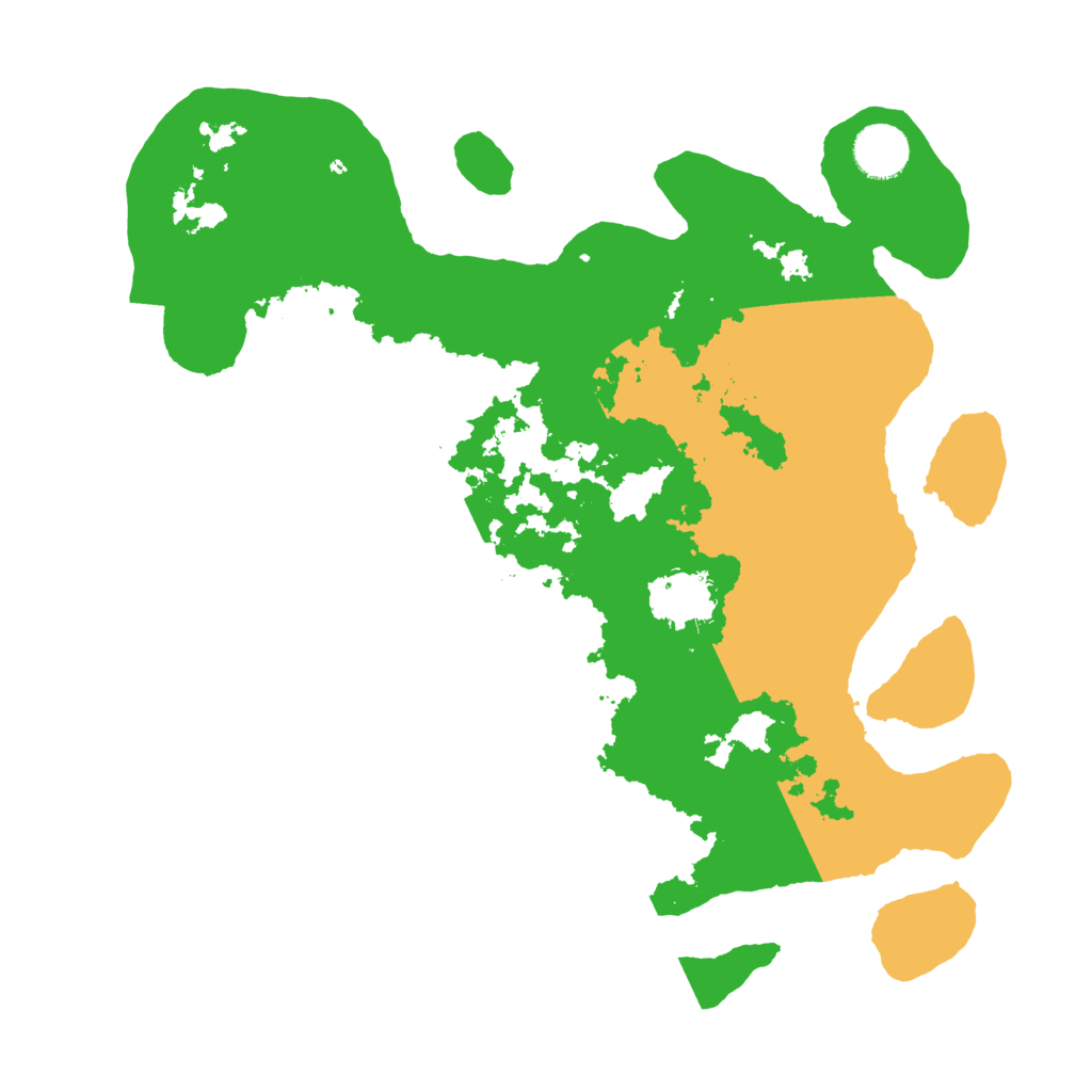 Biome Rust Map: Barren, Size: 3500, Seed: 302530963