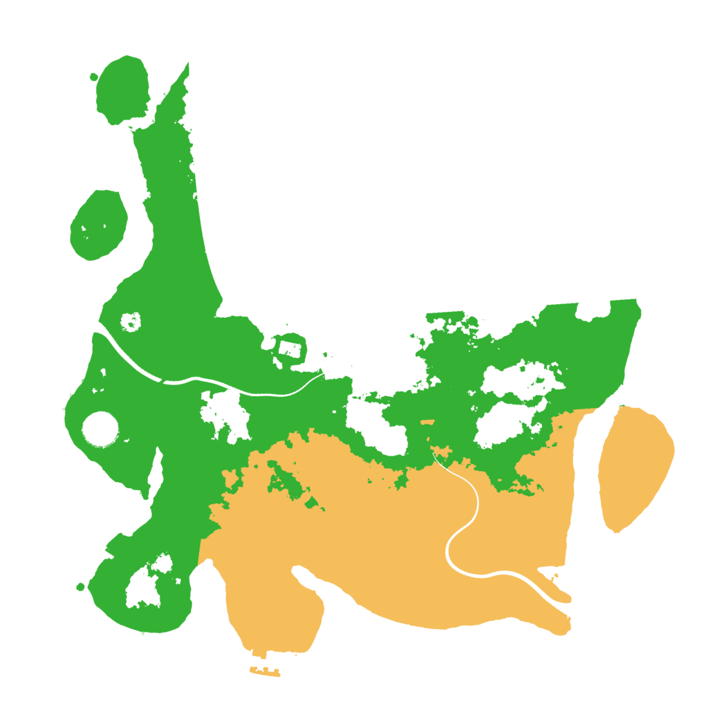 Biome Rust Map: Procedural Map, Size: 3500, Seed: 975053395