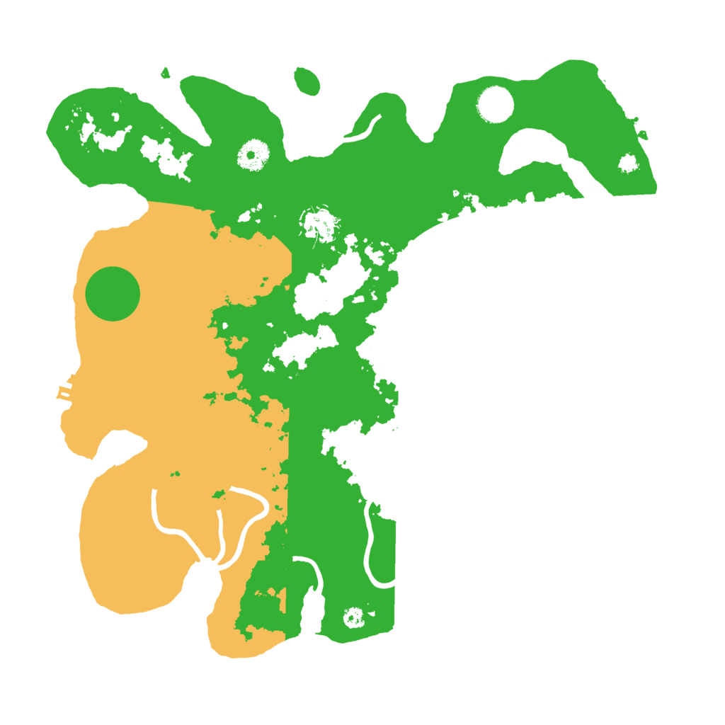 Biome Rust Map: Procedural Map, Size: 3500, Seed: 1674