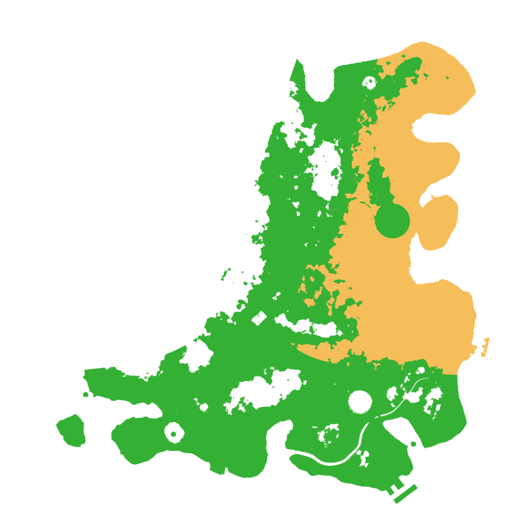 Biome Rust Map: Procedural Map, Size: 3900, Seed: 395324