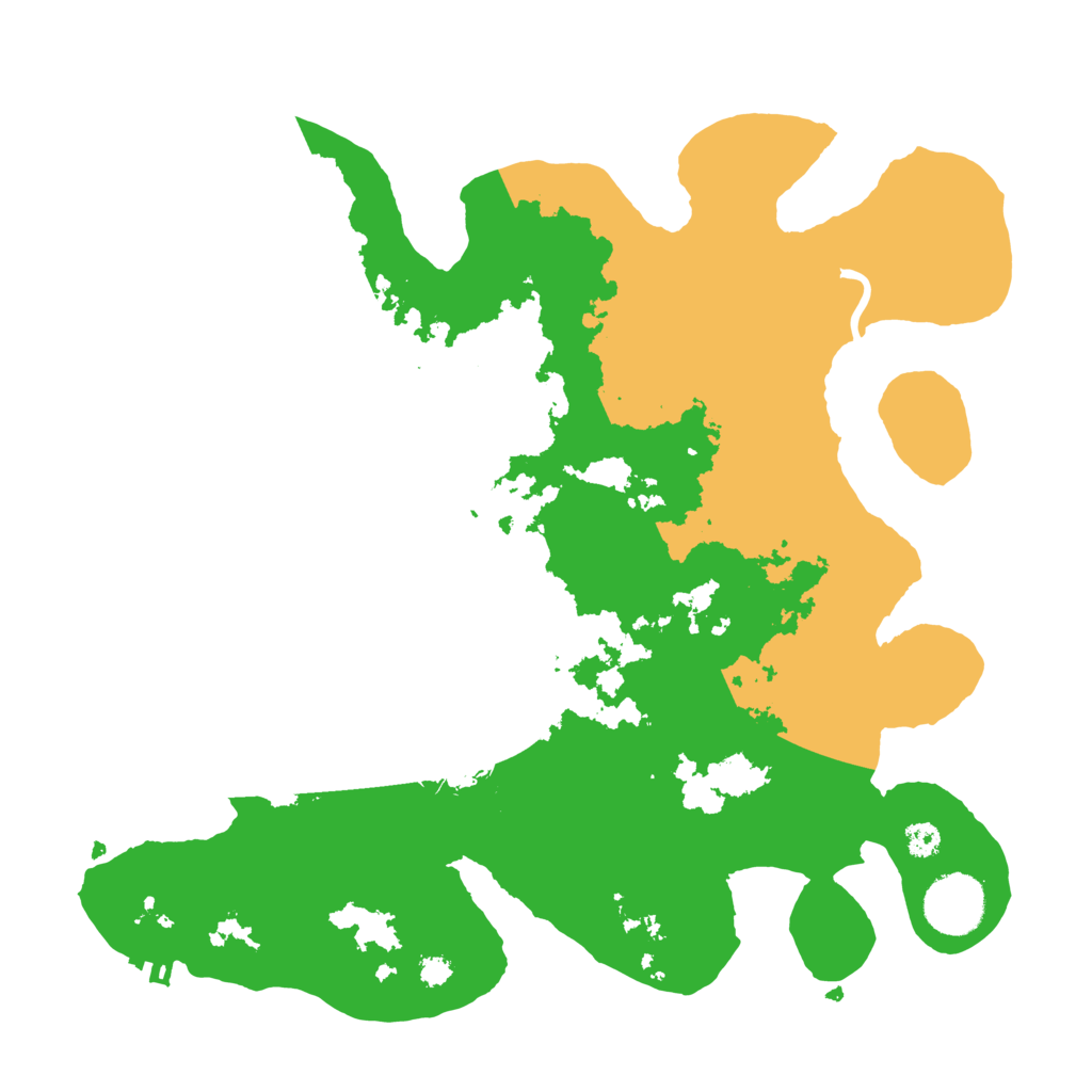 Biome Rust Map: Procedural Map, Size: 3200, Seed: 77563